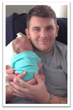 Corporal James Walters with Lainey.